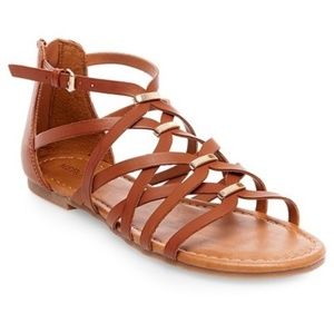Cognac Gladiator Spring Sandals
